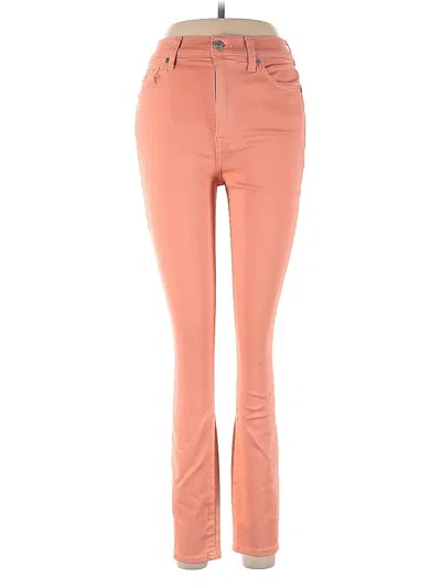 Pre-owned 7 For All Mankind Jeans In Orange