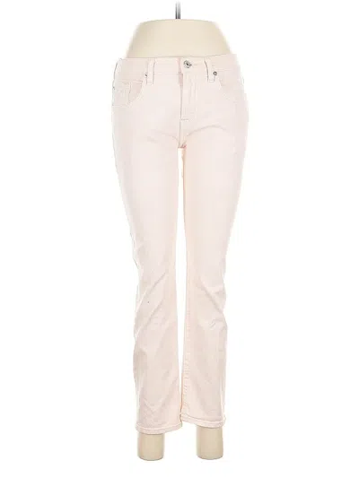 Pre-owned 7 For All Mankind Jeans In Pink