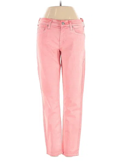 Pre-owned 7 For All Mankind Jeans In Pink