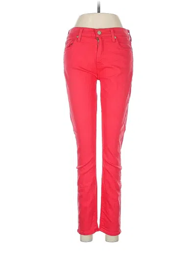 Pre-owned 7 For All Mankind Jeans In Red