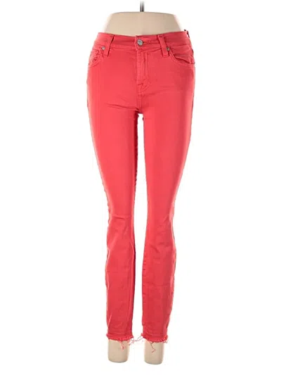 Pre-owned 7 For All Mankind Jeans In Red