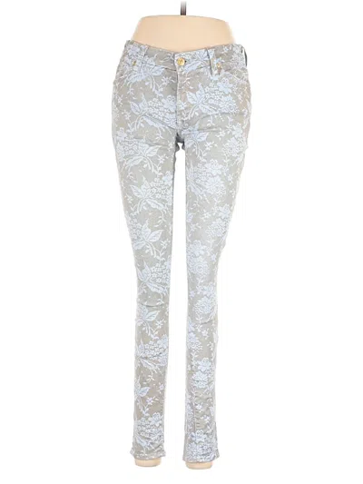 Pre-owned 7 For All Mankind Jeans In Silver