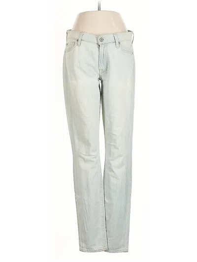 Pre-owned 7 For All Mankind Jeans In Silver