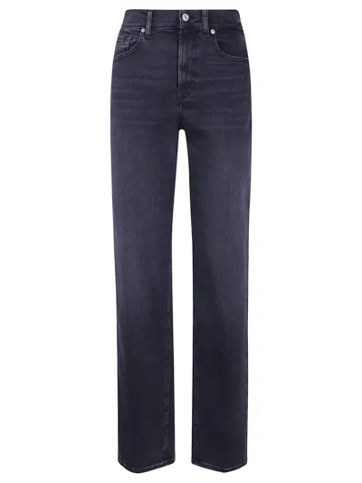 7 For All Mankind Jeans Stovepipe Straight In Nero
