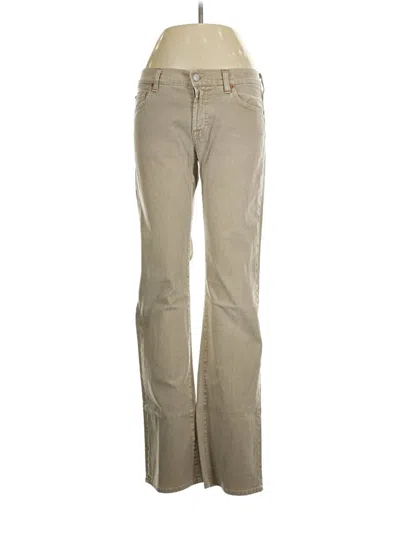 Pre-owned 7 For All Mankind Jeans In Tan