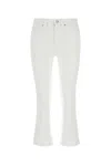 7 For All Mankind Slim Kick High-rise Bootcut Jeans In White