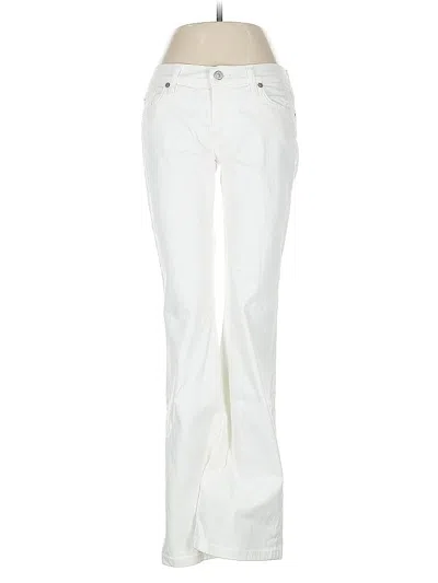 Pre-owned 7 For All Mankind Jeans In White