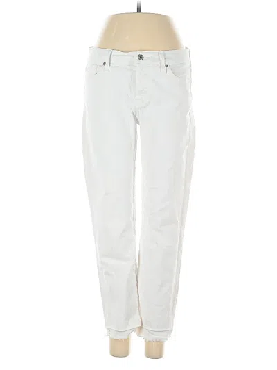 Pre-owned 7 For All Mankind Jeans In White