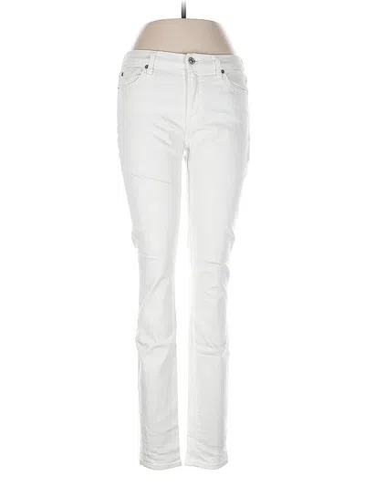 Pre-owned 7 For All Mankind Jeans In White