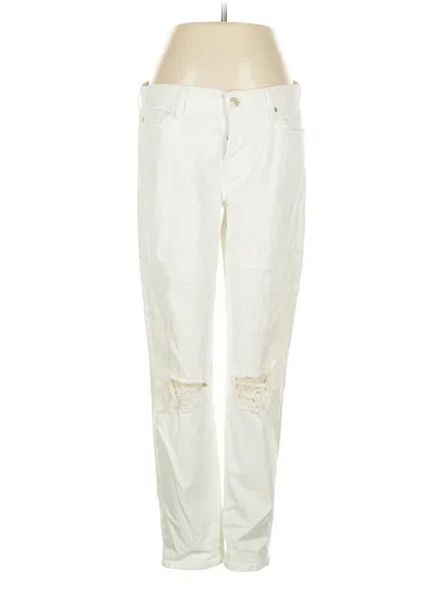 Pre-owned 7 For All Mankind Jeans In White