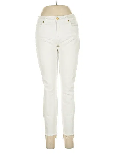 Pre-owned 7 For All Mankind Jeans In White