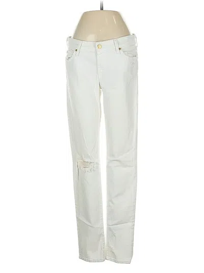Pre-owned 7 For All Mankind Jeans In White