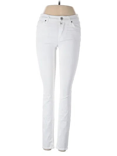 Pre-owned 7 For All Mankind Jeans In White