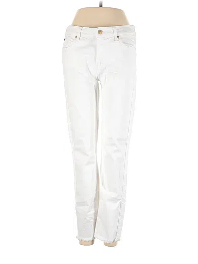 Pre-owned 7 For All Mankind Jeans In White