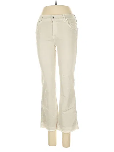 Pre-owned 7 For All Mankind Jeans In White