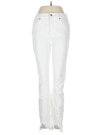 Pre-owned 7 For All Mankind Jeans In White