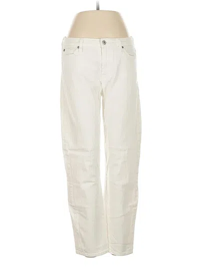 Pre-owned 7 For All Mankind Jeans In White
