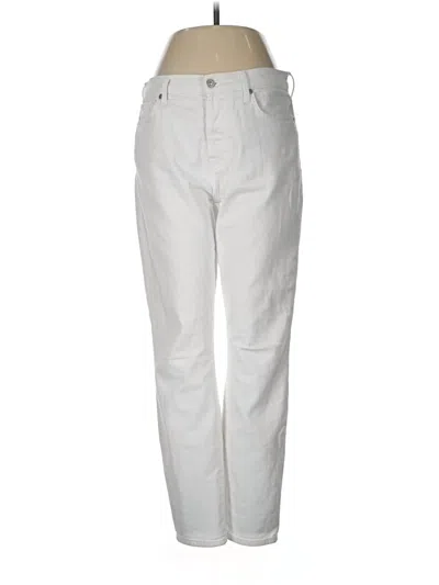 Pre-owned 7 For All Mankind Jeans In White