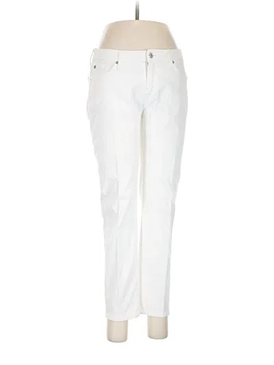 Pre-owned 7 For All Mankind Jeans In White