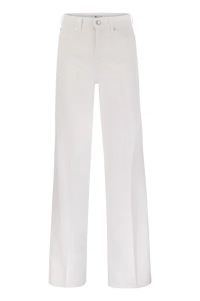 7 FOR ALL MANKIND 7 FOR ALL MANKIND LOTTA LINEN - HIGH WAIST FLARED JEANS