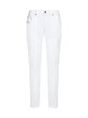 7 For All Mankind Slimmy Tapered Luxe Performance Jeans In White