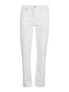 7 For All Mankind Luxe Performance Plus Slimmy Tapered Slim Fit Jeans In White In White