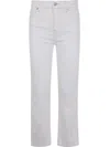7 For All Mankind Daisy Ankle Boot Sugar Denim In White