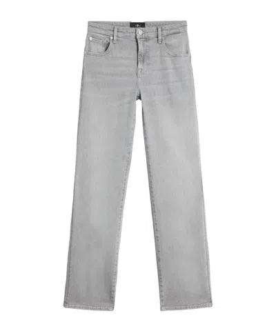 7 For All Mankind Jeans With Belt Loops In Gray