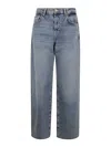 7 For All Mankind Jeans With Raw Cut In Blue