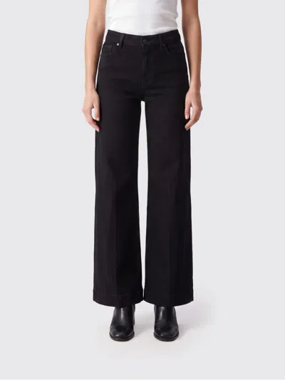 7 For All Mankind Jeans Woman Color Black