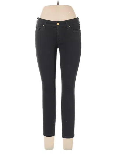 Pre-owned 7 For All Mankind Jeggings In Black