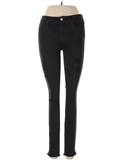 Pre-owned 7 For All Mankind Jeggings In Black