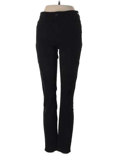 Pre-owned 7 For All Mankind Jeggings In Black