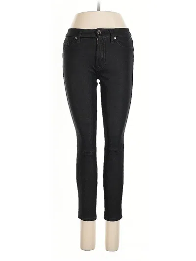 Pre-owned 7 For All Mankind Jeggings In Black