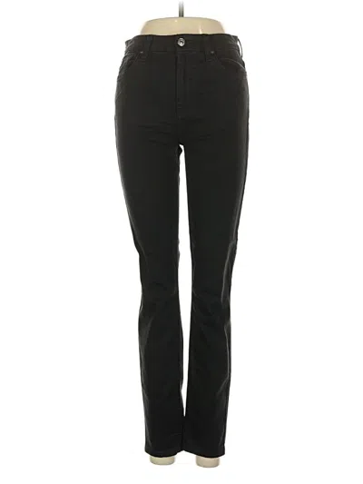 Pre-owned 7 For All Mankind Jeggings In Black