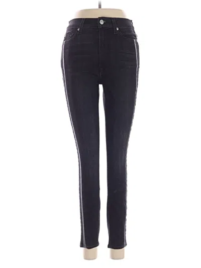 Pre-owned 7 For All Mankind Jeggings In Black