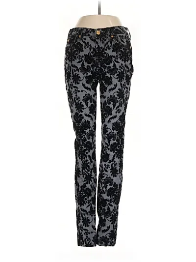 Pre-owned 7 For All Mankind Jeggings In Black