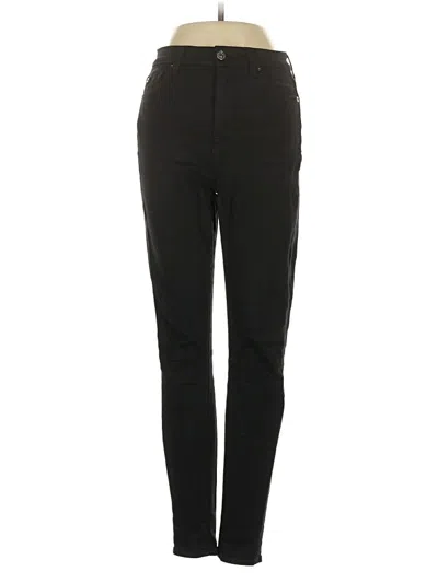 Pre-owned 7 For All Mankind Jeggings In Black