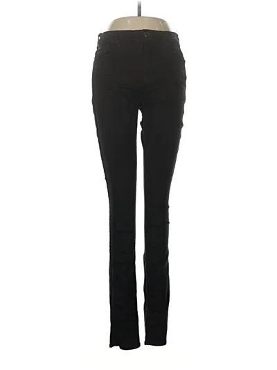 Pre-owned 7 For All Mankind Jeggings In Black