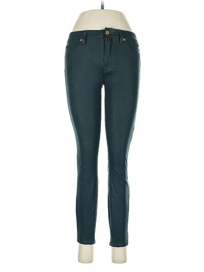 Pre-owned 7 For All Mankind Jeggings In Blue