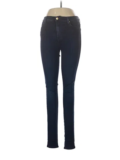 Pre-owned 7 For All Mankind Jeggings In Blue