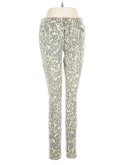 Pre-owned 7 For All Mankind Jeggings In White