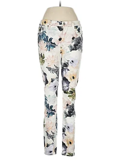 Pre-owned 7 For All Mankind Jeggings In White