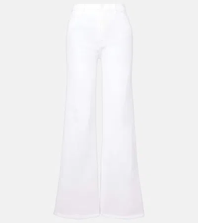 7 For All Mankind Jo High-rise Wide-leg Jeans In White