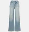 7 For All Mankind Jo Low-rise Flared Jeans In Blue