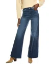 7 For All Mankind Womens Lotta Flared Stretch-denim Blend Jeans Cisco In Blue