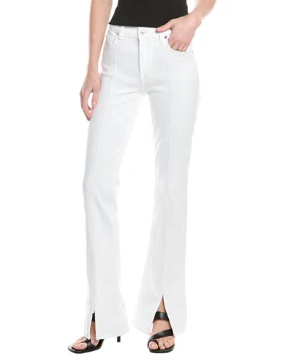 7 For All Mankind Josefina Broken Twill White Feminine Boyfriend Jean