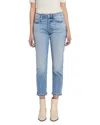 7 For All Mankind Josefina High Rise Crop Slim Jeans In Must In Must