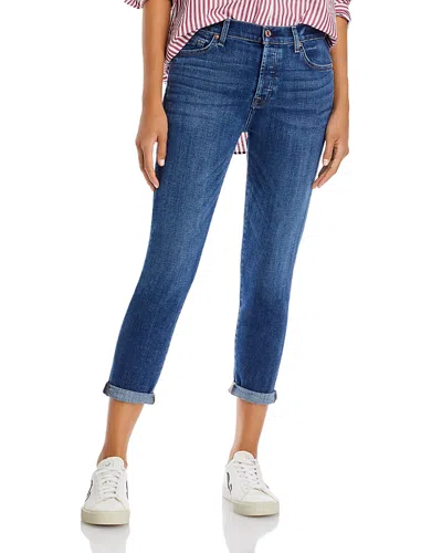 7 For All Mankind Maternity Josefina Boyfriend Jeans In Broken Twill Vanity