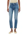 7 For All Mankind Josefina Jean In Fig Leaf In Multi